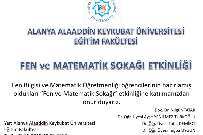 FEN VE MATEMATİK SOKAĞI ETKİNLİĞİ