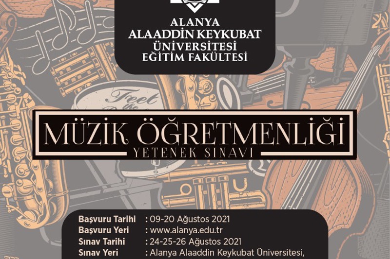 Güzel Sanatlar Eğitimi Bölümü Müzik Öğretmenliği Programı Özel Yetenek Sınav Başvurusu
